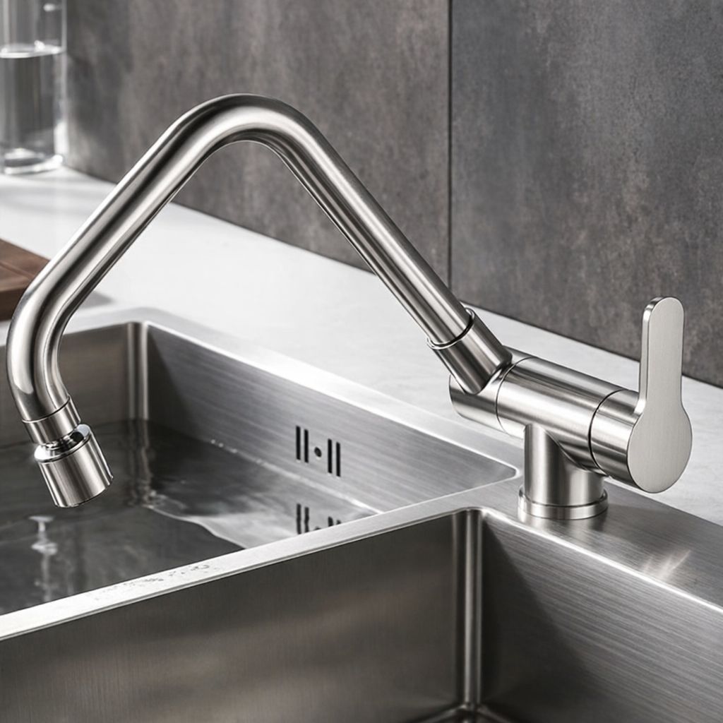 Robinet Mitigeur Cuisine Rabattable — NORVIK Open