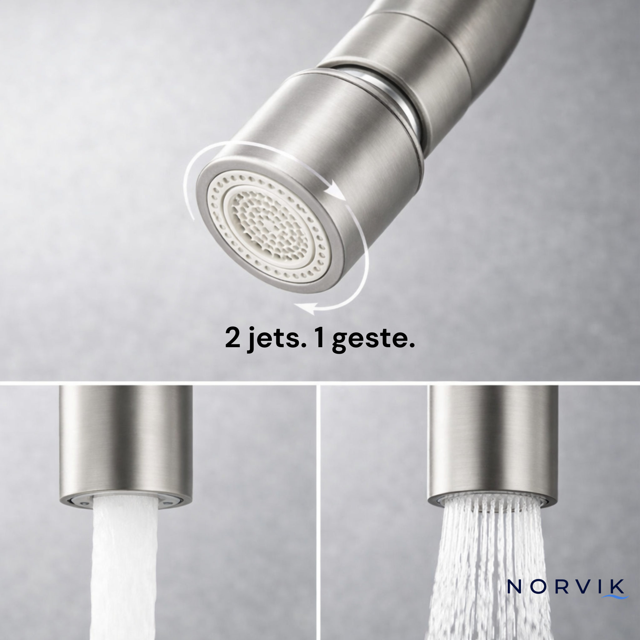 Robinet Mitigeur Cuisine Rabattable — NORVIK Open