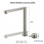 Robinet Mitigeur Cuisine Rabattable — NORVIK Pure