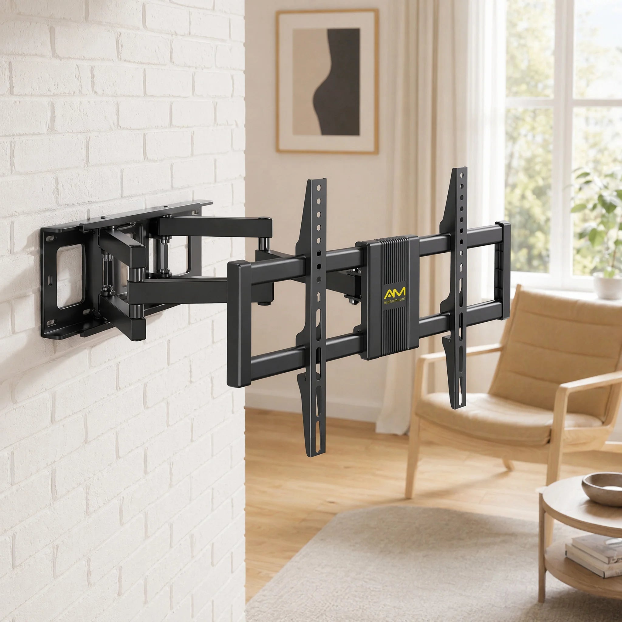 Support mural TV articulé renforcé 37–80″ – 45 kg – Titan 80