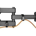 Support mural TV articulé double bras 37–80″ – 35 kg max – Fortis 80