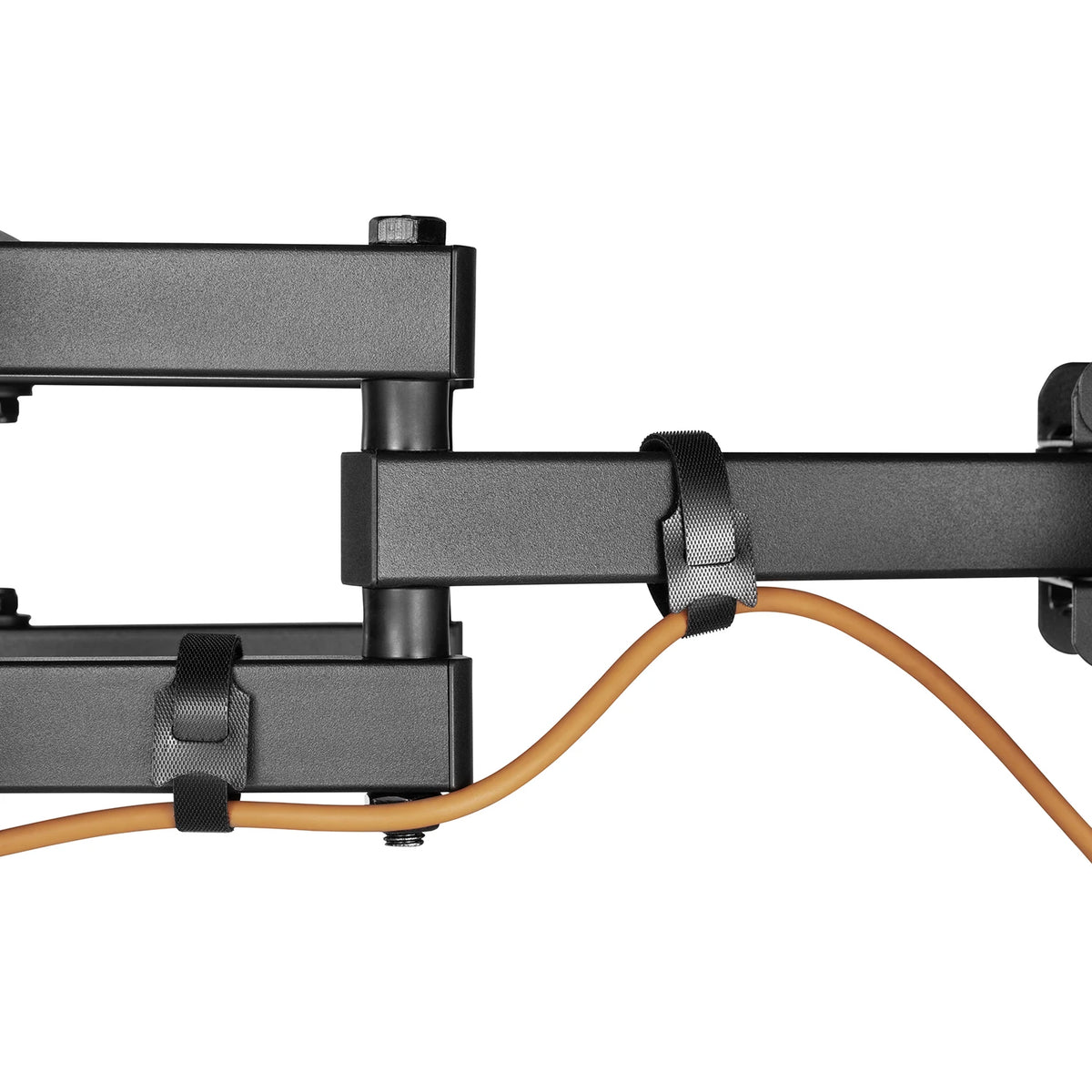 Support mural TV articulé double bras 37–80″ – 35 kg max – Fortis 80