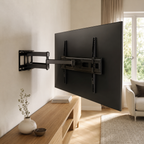 Support mural TV articulé double bras 37–80″ – 35 kg max – Fortis 80