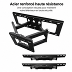 Support mural TV articulé 32–70" – 50 kg max – Motion M