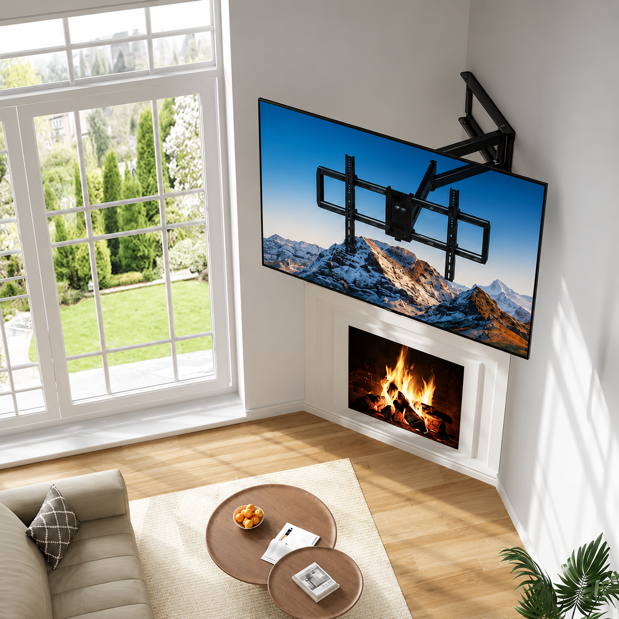 Support mural TV articulé 32–70" – 80 kg max – Motion XL