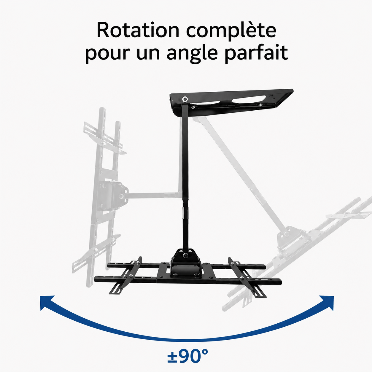 Support mural TV articulé 32–70" – 80 kg max – Motion XL