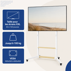 Support TV sur pied mobile 40–100" – 100 kg max – Move XXL