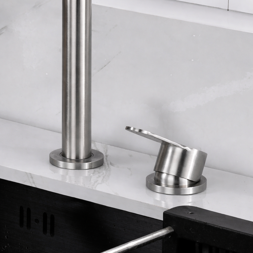 Robinet Mitigeur Cuisine Rabattable — NORVIK Pure