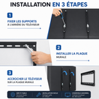 Support Mural TV Fixe S | 26–63" | Ultra Fin | 50 kg