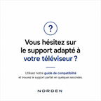 Support TV sur pied de table 14–42" – 30 kg max – Stand S