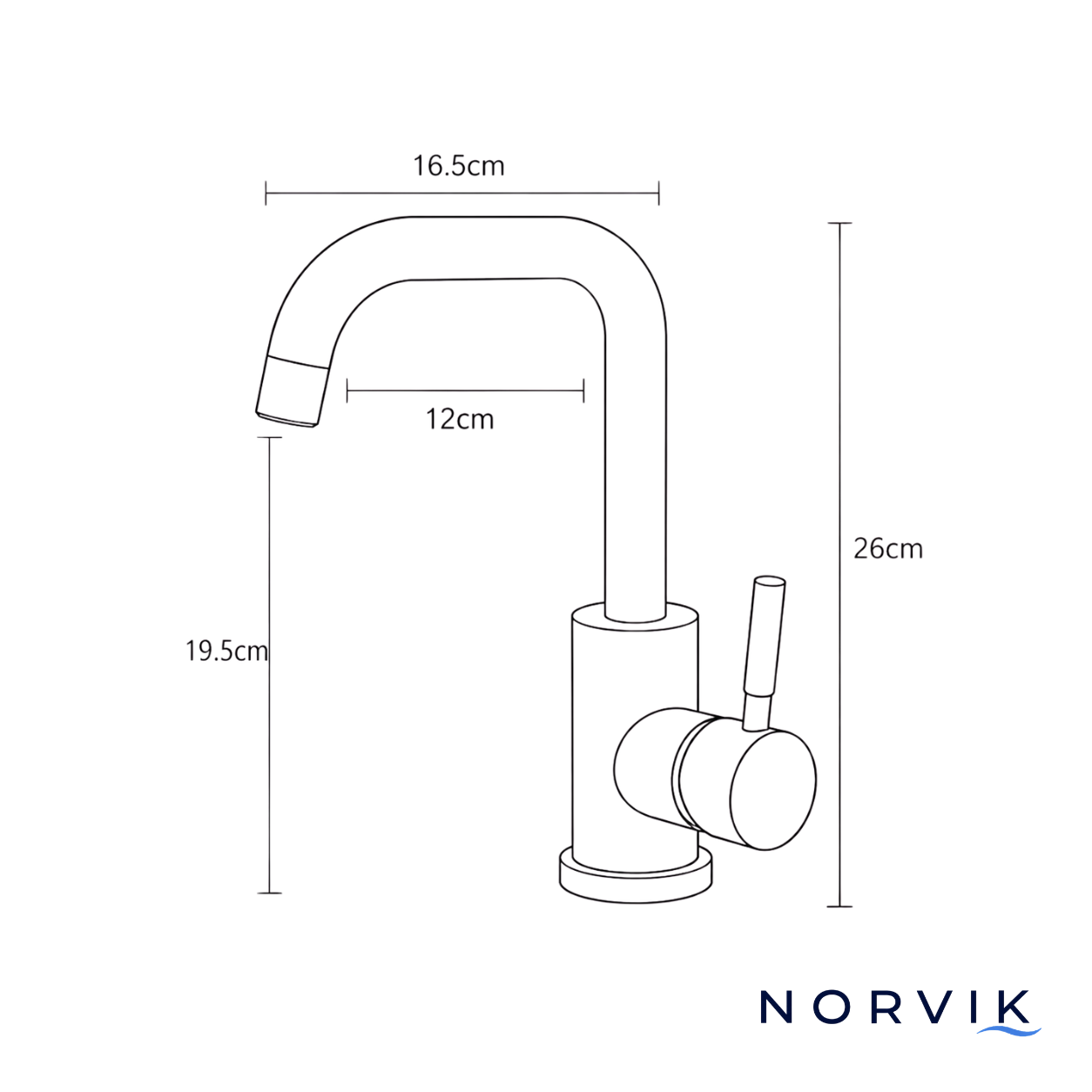 Robinet salle de bain - NORVIK Halo