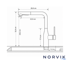 Robinet Mitigeur Cuisine Douchette — NORVIK Horizon