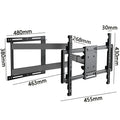 Long Arm TV Wall Mount for 32-70 Inch TV, with 31” Long Extension, Full Motion TV Mount Swivel & Tilt, Fit Max VESA 400x400mm