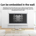 Universal TV Wall Mount Bracket Tilt Adjustable Strengthen 40''-100'' TV Stand Holder Load Up To 100kg VESA 600*600mm Customized