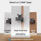Full Motion TV Monitor Wall Mount Bracket Articulating Arms Swivel Tilt Extension Rotation for Most 10-32 Inch Flat Curved TVs