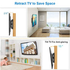 32-65inch TV Wall Mount Bracket Universal TV Mount Monitor Holder Adjustable Low Profile Flat TV Wall Mount for LCD LED Monitor