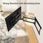 Long Arm TV Wall Mount for 32-70 Inch TV, with 31” Long Extension, Full Motion TV Mount Swivel & Tilt, Fit Max VESA 400x400mm