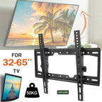 32-65inch TV Wall Mount Bracket Universal TV Mount Monitor Holder Adjustable Low Profile Flat TV Wall Mount for LCD LED Monitor