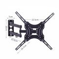 Swivel Articulating Tilt TV Wall Mount for 32-55 Inch TVs Wall Mount Bracket VESA 400x400mm Up to 44 LBS，Full Motion TV Mount