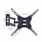 Swivel Articulating Tilt TV Wall Mount for 32-55 Inch TVs Wall Mount Bracket VESA 400x400mm Up to 44 LBS，Full Motion TV Mount