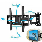 Tilting Swivel Wall TV Wall Bracket Mount Double Arms for 32-55 Inch