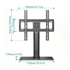 Height Adjustable Universal Swivel TV Stand for 32''-55'' LCD/LED Floor Mount Iron TV Stand TVs VESA:600x400mm max 40KG