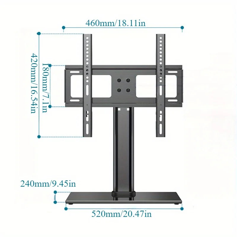 Height Adjustable Universal Swivel TV Stand for 32''-55'' LCD/LED Floor Mount Iron TV Stand TVs VESA:600x400mm max 40KG