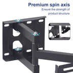 Corner TV Bracket Tilt and Swivel TV Wall Bracket Articulating Arm Full Motion TV Mount for 32-65 inch LCD Wall-mounted TV stand