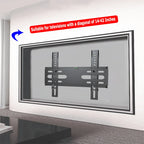 BEISHI TV Wall Mount Fixed for Most 14-42" LED, LCD and Plasma Flat/Curved TVs Max VESA 200X200 Universal TV Bracket
