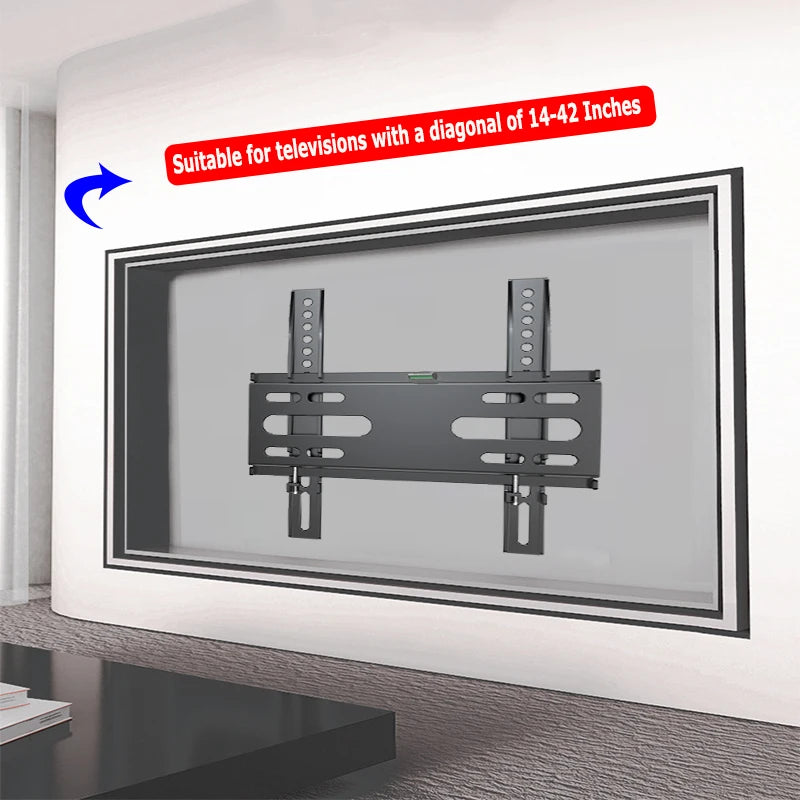 BEISHI TV Wall Mount Fixed for Most 14-42" LED, LCD and Plasma Flat/Curved TVs Max VESA 200X200 Universal TV Bracket