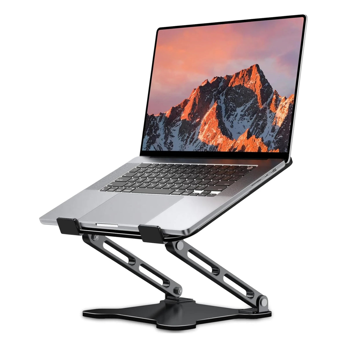 Support ordinateur portable réglable et pliable jusqu’à 17″ – Alliage d’aluminium – Norden ErgoLift