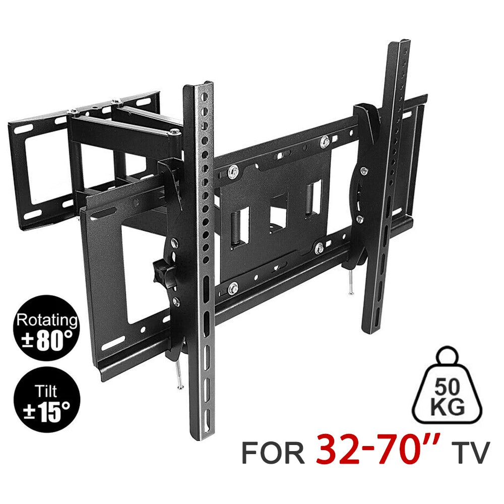 TV Wall Mount for 32-70 Inch Screen TV Adjustable TV Mount Bracket ,Floating TV Stand Swivel Tilt Horizontal TV Bracket