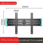 32-80 Inch Titled TV Wall Mount Bracket Tilt Ultra Slim TV Stand VESA Max 600 x 400mm Flat Screen LCD LED TV Bracket Load 80kg