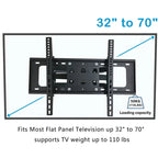 TV Wall Mount for 32-70 Inch Screen TV Adjustable TV Mount Bracket ,Floating TV Stand Swivel Tilt Horizontal TV Bracket