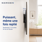 Support mural TV articulé renforcé 37–80″ – 45 kg – Titan 80