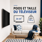Support Mural TV Fixe S | 26–63" | Ultra Fin | 50 kg
