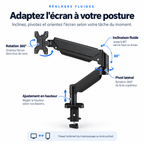 Support écran PC articulé 17–32″ – 9 kg max – Orbit 32