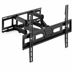 Support mural TV articulé double bras 37–80″ – 35 kg max – Fortis 80