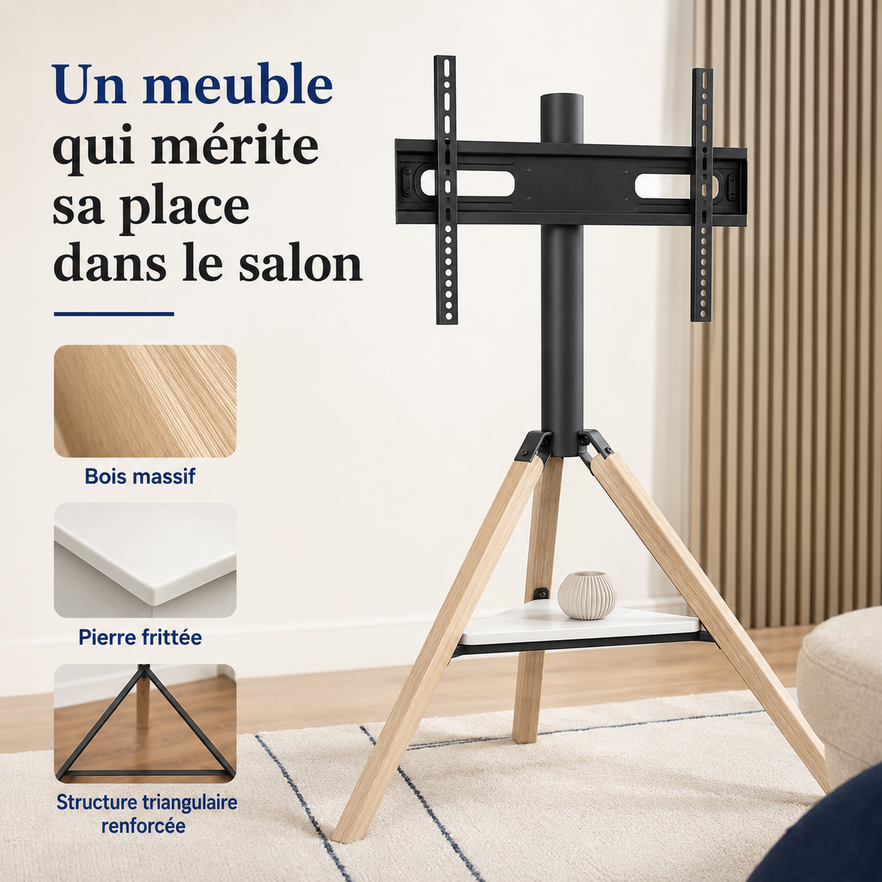 Matériaux du support TV d’angle Corner