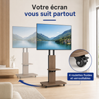Roulettes du support TV mobile Move Wood