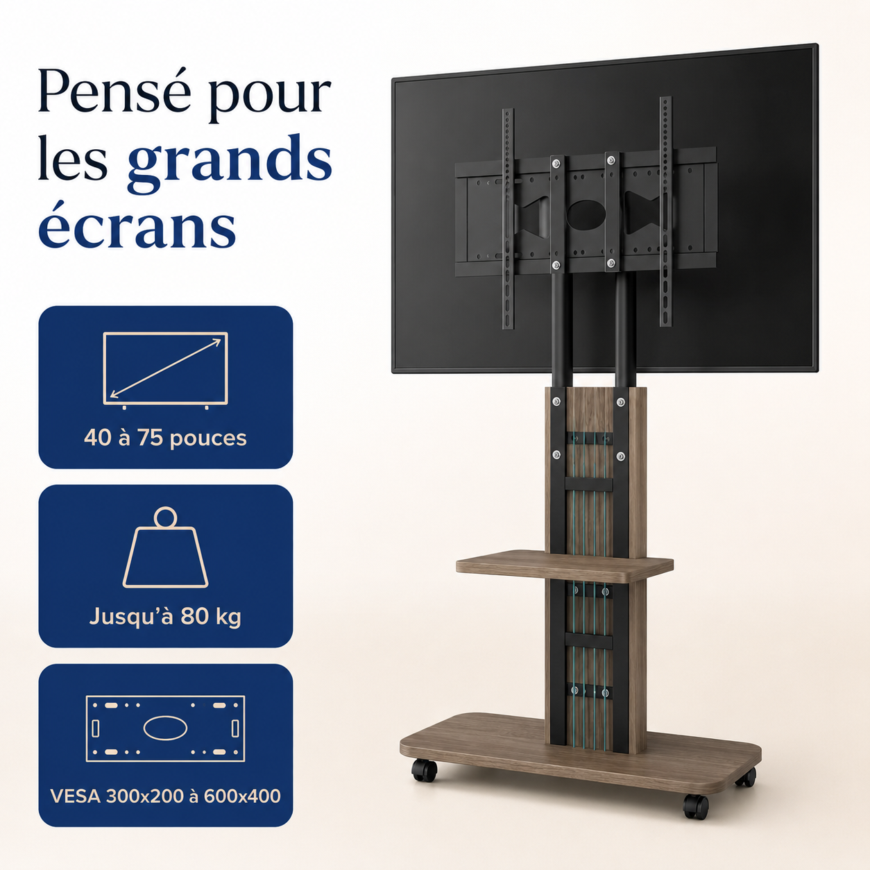 Compatibilité du support TV Move Wood