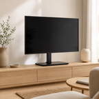 Support TV Stand Pivot dans un salon scandinave