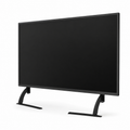 Support TV sur pied de table Stand S noir sur fond blanc