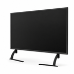 Support TV sur pied de table Stand S noir sur fond blanc