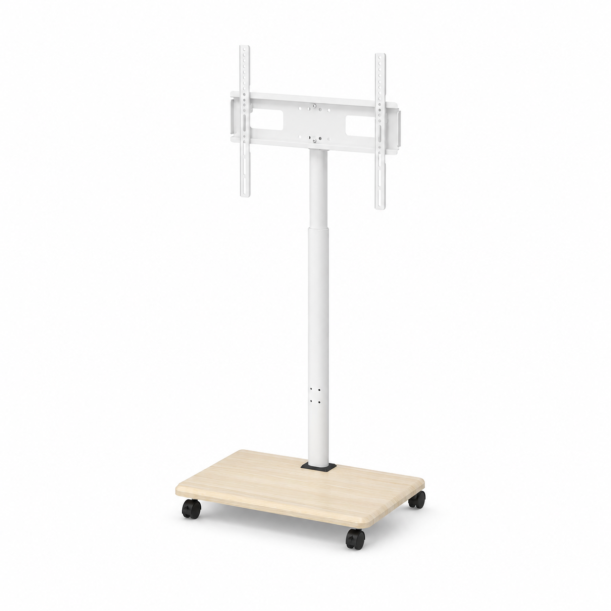 Support TV mobile 26 à 75 pouces sans plateau sur fond blanc