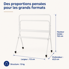 Dimensions du support TV Move XXL