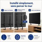 Installation simple des pieds TV Stand L