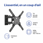 Caractéristiques du support TV Norden Motion Compact